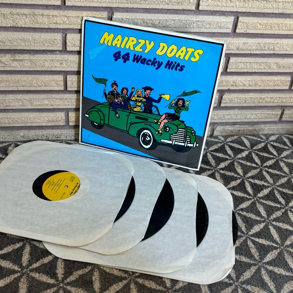 80's "Mairzy Doats 44 Wacky Hits" Record Set - 4 - Novelty Music Compilation